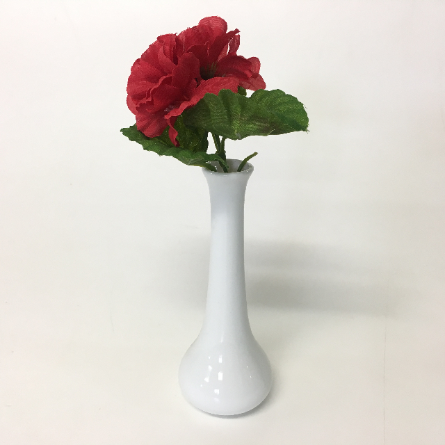 VASE, White China Bud Vase